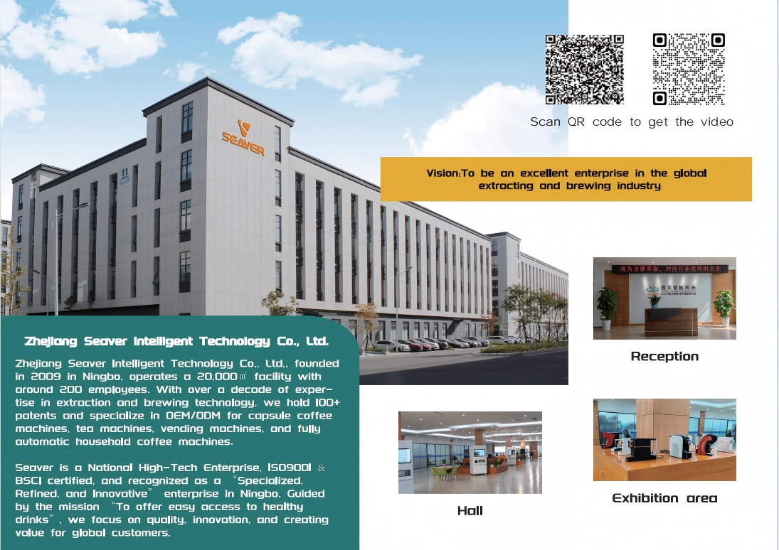 Què fa que Zhejiang Seaver sigui intel·ligent el vostre fabricant de màquines de cafè de càpsules de confiança