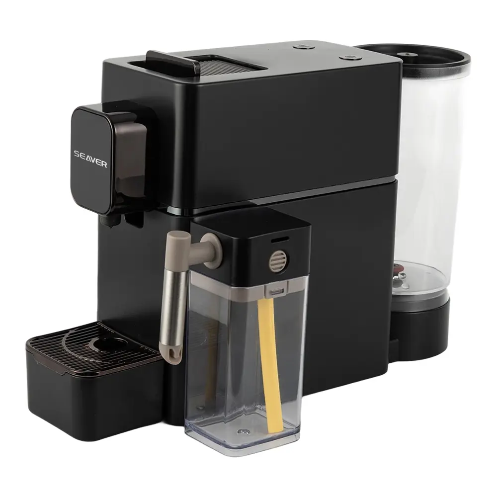 Cafetera de càpsules amb escuma de llet